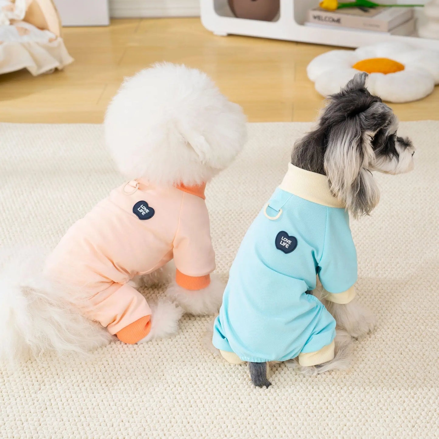 Pet clothing outdoor  dog four-legged outfit spring and summer new dog clothes cat spring and summer clothes for sun protection