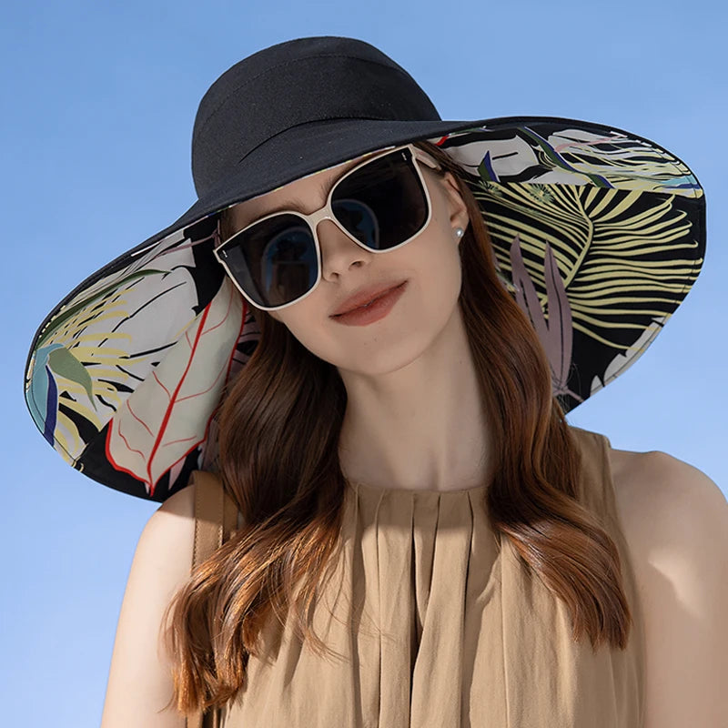 Women's Double-Sided Cotton Fisherman Hat | Sun Protection Hat