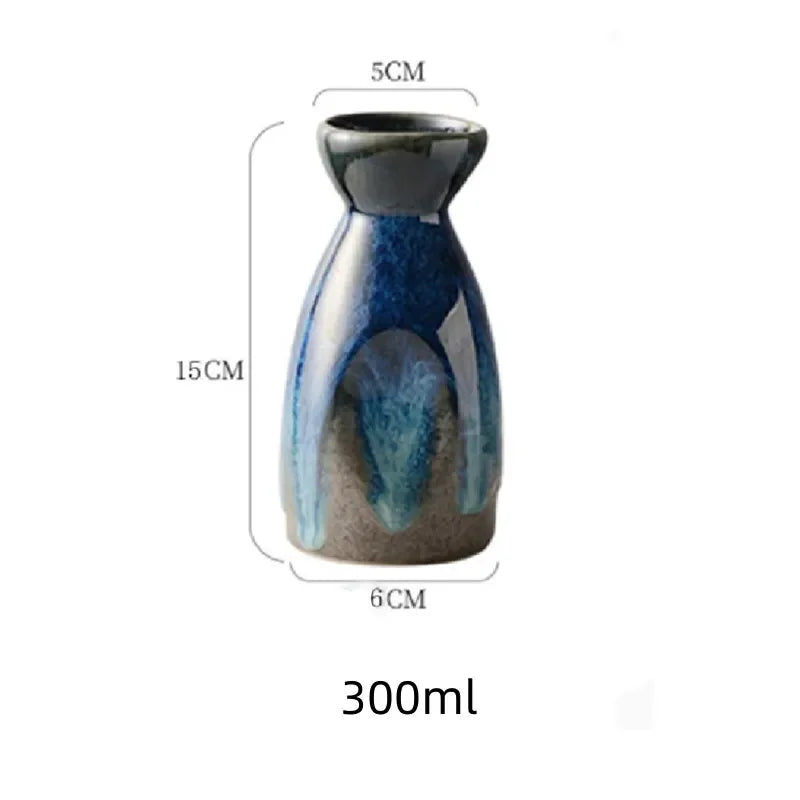 Japanese Vintage Ceramic Sake Pot | Elegant Wine Dispenser