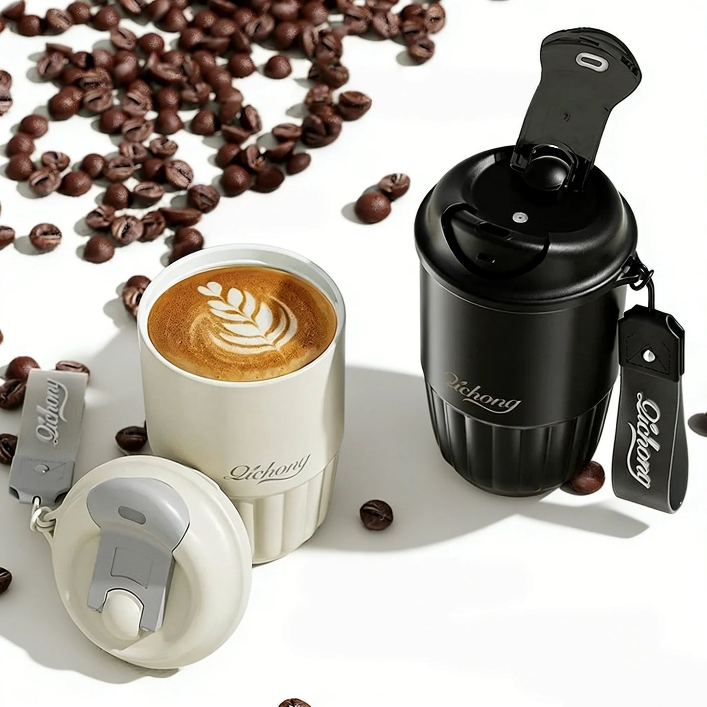 Vacuum Insulated Travel Coffee Mug | 410ML Ceramic Liner Tumbler