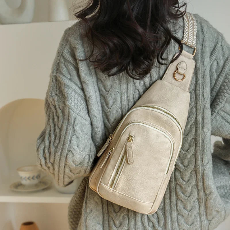 Stylish PU Leather Women Sling Bag | Versatile Crossbody Pack