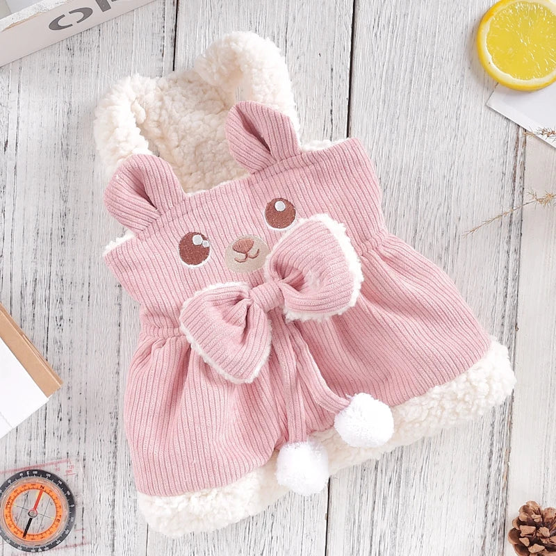 Stylish Corduroy Dog Dresses | Cozy Winter Costumes for Pets