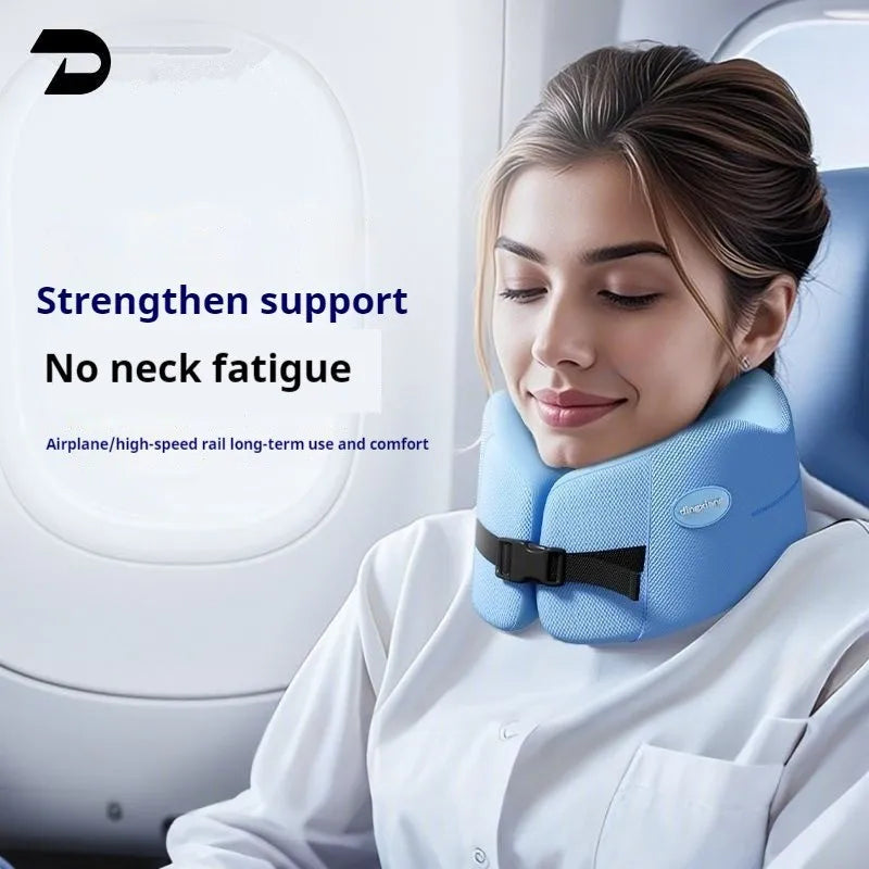 Memory Foam U-Shaped Travel Neck Pillow Soft Comfortable Airplane Car Office Sleeping Support Cushion
