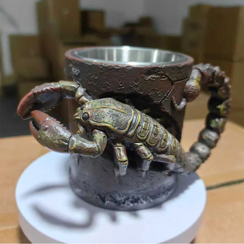 Creative 3D Scorpion Monster Mug with Unique Tail Handle