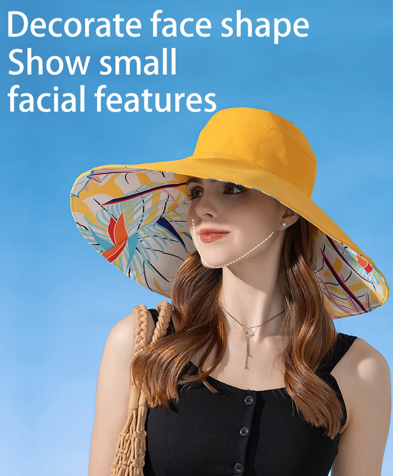 Women's Double-Sided Cotton Fisherman Hat | Sun Protection Hat