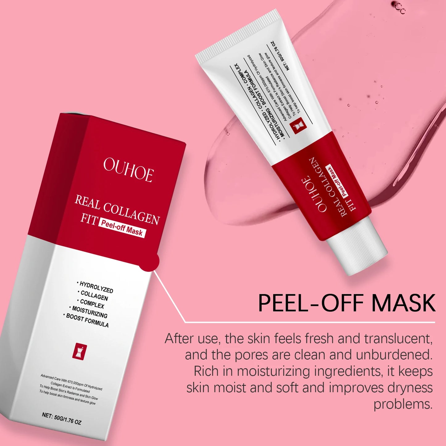 Collagen Peel Off Mask | Hydrating Anti-Aging Skincare Treatment