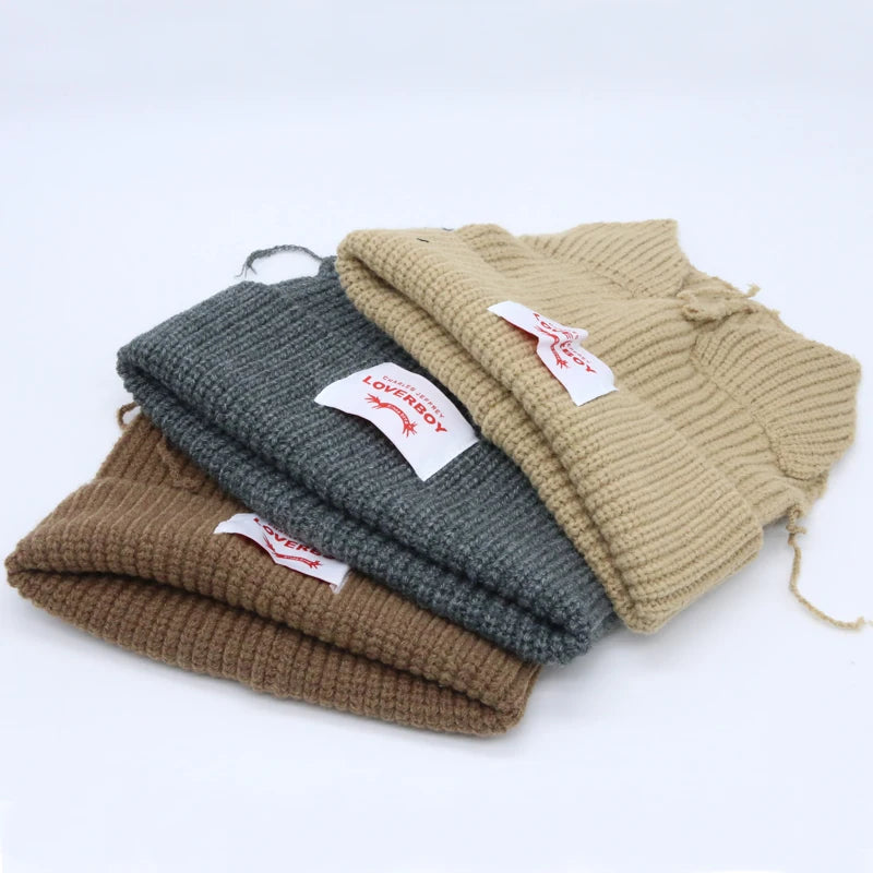 Unisex Long Fox Ears Knitted Beanie | Y2K Bunny Rabbit Hat