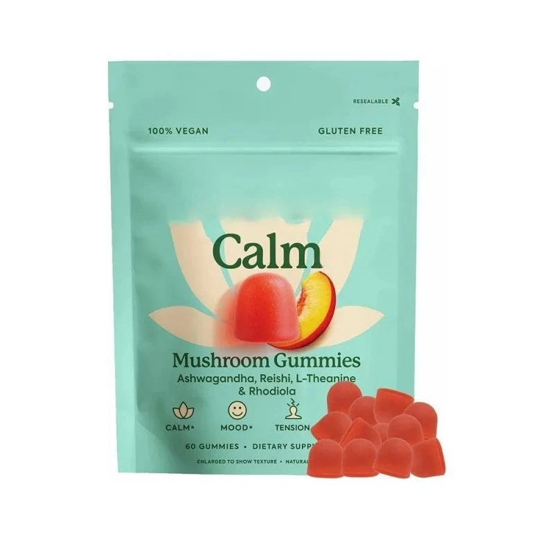 Peach Flavor Mushroom Gummies | Stress Relief & Relaxation