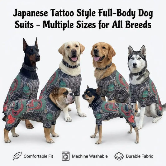 Divertido chaleco transpirable para perros y gatos | Elegante chaqueta tatuada