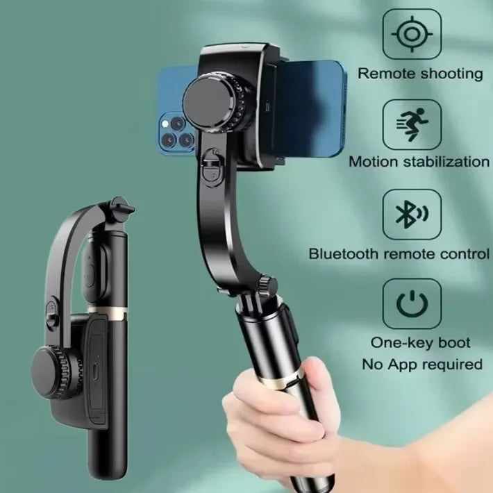 Extended Selfie Stick Tripod with Wireless Bluetooth Remote & LED Light