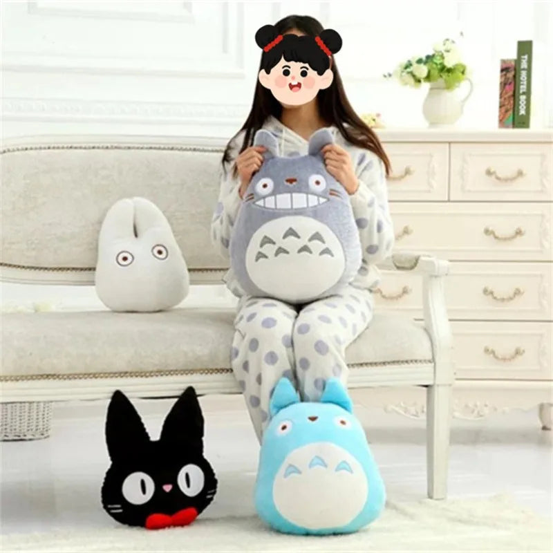 Adorable Cartoon Animal Plush Cushion | Cozy Hand Warm Pillow
