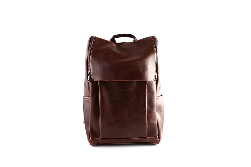 Men's Vintage Leather Backpack | Large Capacity Multifunctional Bag
