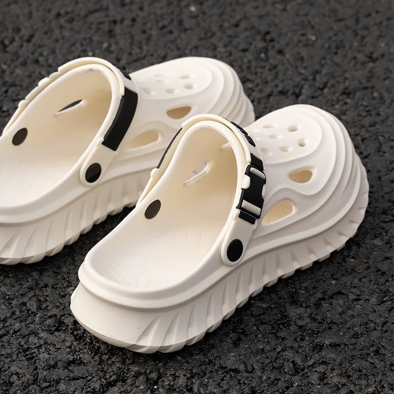Comfortable Soft Sole Women Mules and Clogs Spring 2026 Platform Outdoor EVA Slippers Woman Trainers Plus Size 45 Casual Flats