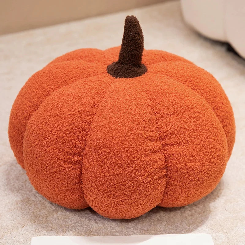 Halloween Pumpkin Plush Pillow | Cozy Decorative Cushion for Fall