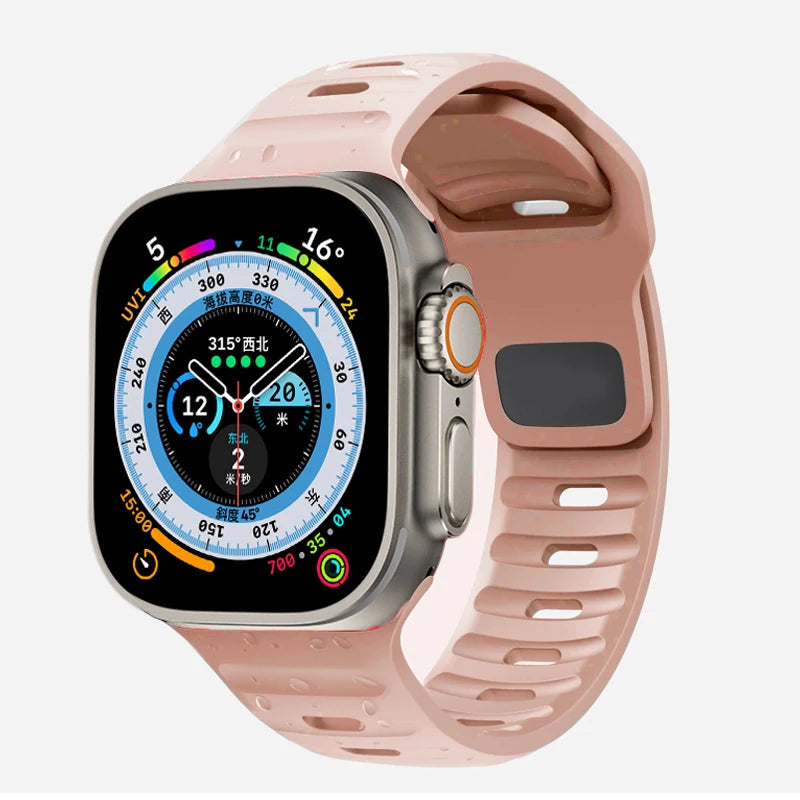 Flexible Silicone Sport Strap for Smartwatches | Comfort & Style
