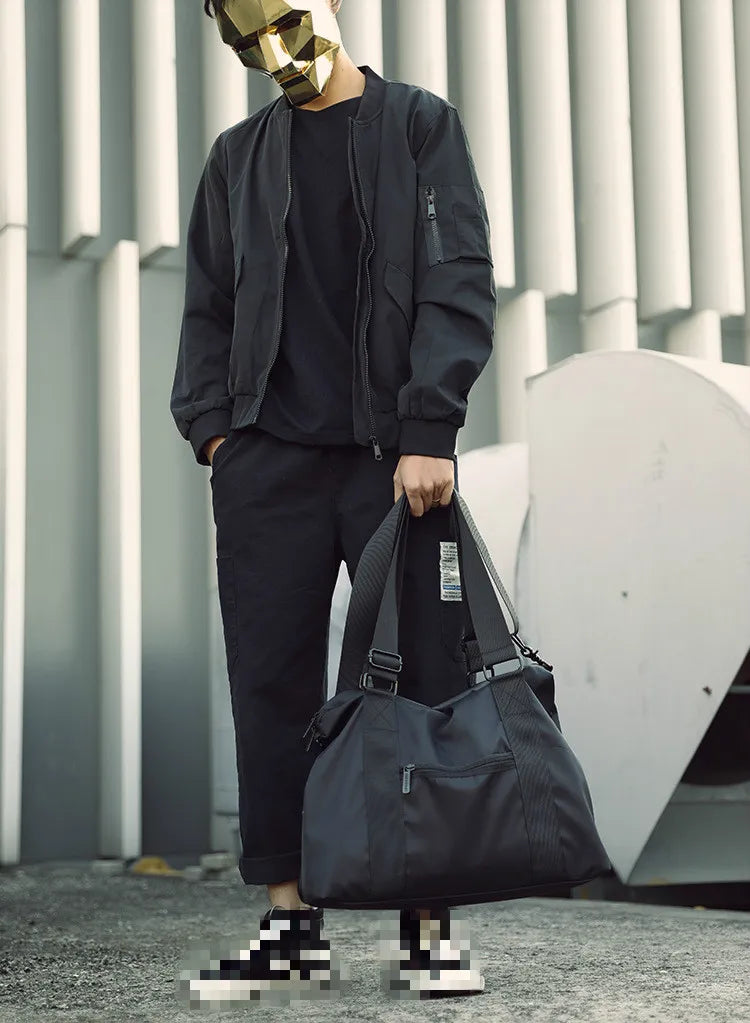 Men's Lightweight Nylon Travel Bag | Large Capacity Messenger Tote