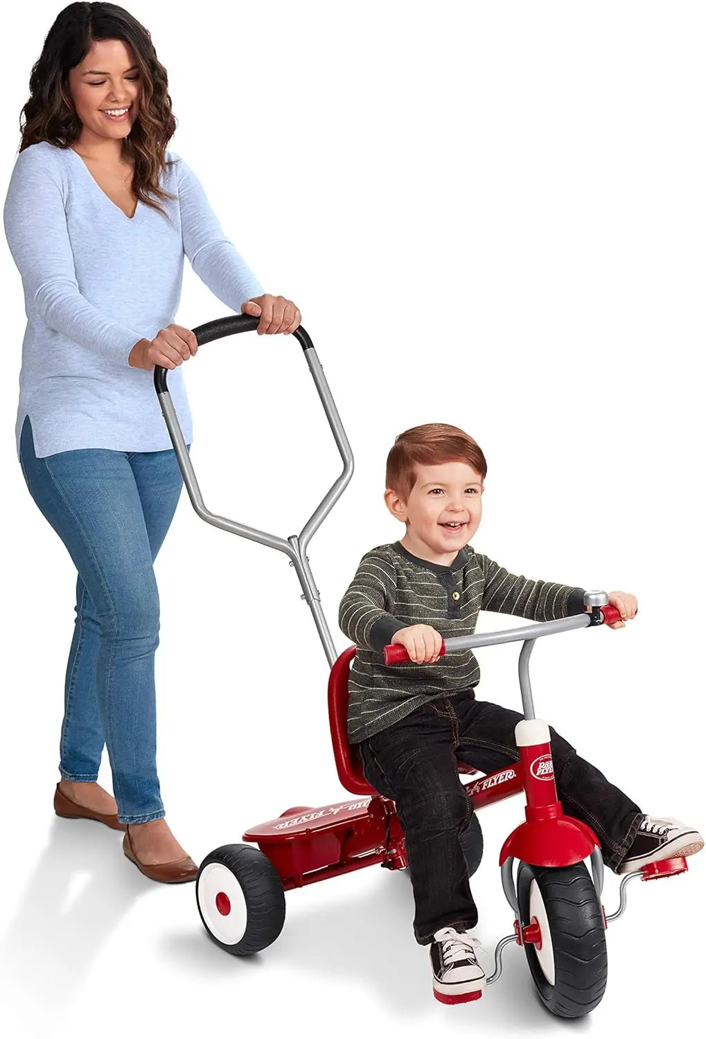 Adjustable Deluxe Steer & Stroll Trike for Kids 2-5 | Fun & Safe