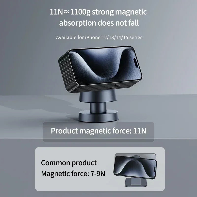 Magnetic Wireless Charger with Night Light | 15W Fast Charging Hub
