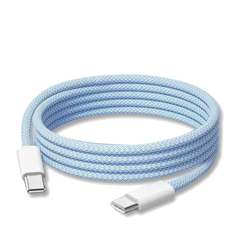 PD 60W Fast Charging USB C to Type C Cable | Colorful Weaving Options