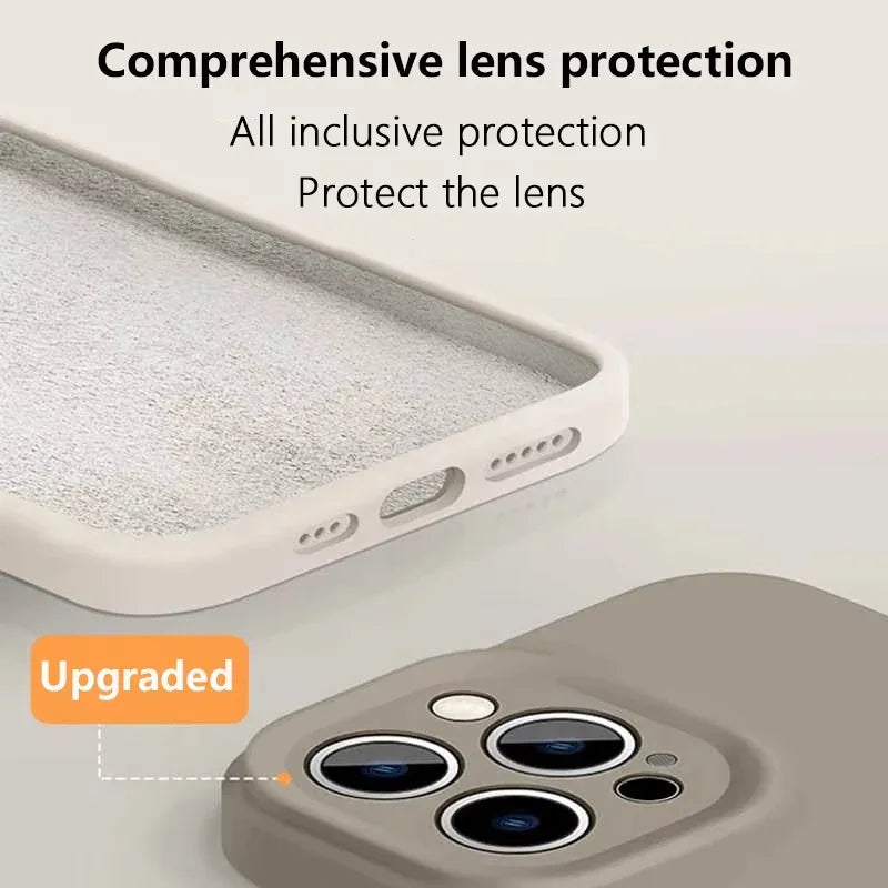 Liquid Soft Silicone MagSafe Magnetic Case for iPhone Models