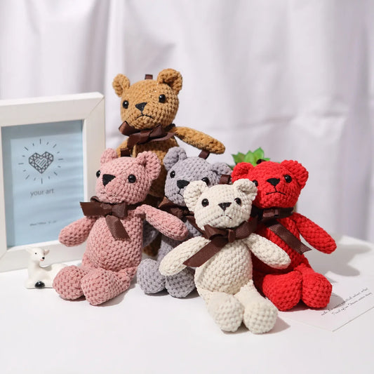 16cm Soft Stuffed Bear Plush Keychain Gift | Mini Plush Doll