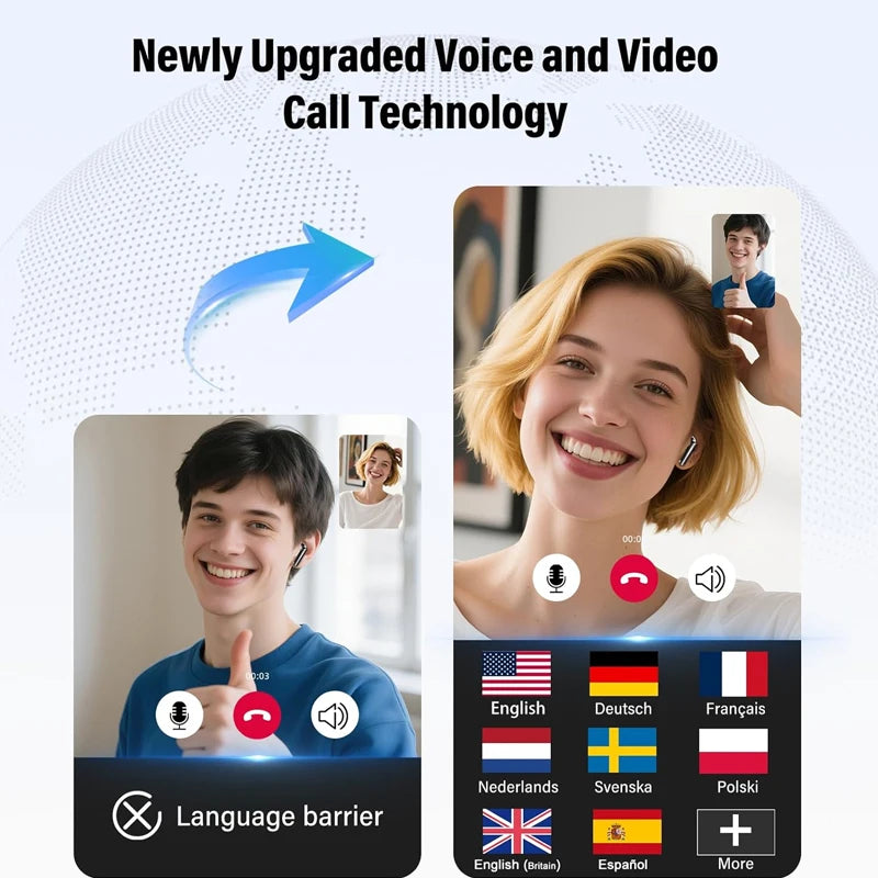 AI Language Translator Earbuds | Real-Time Translation Earphones