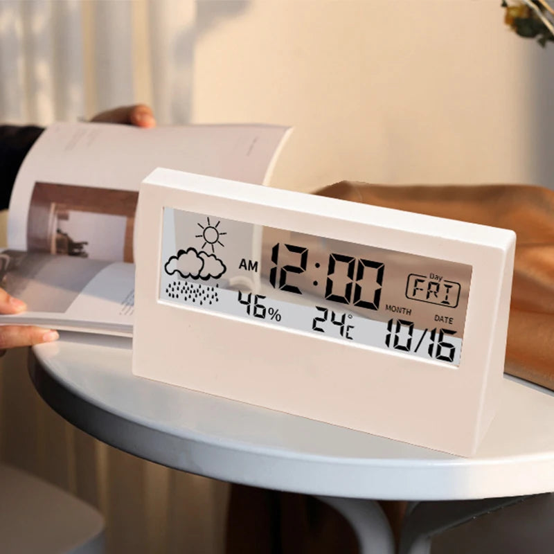 Multifunction LED Thermometer & Humidity Meter | Home Weather Station