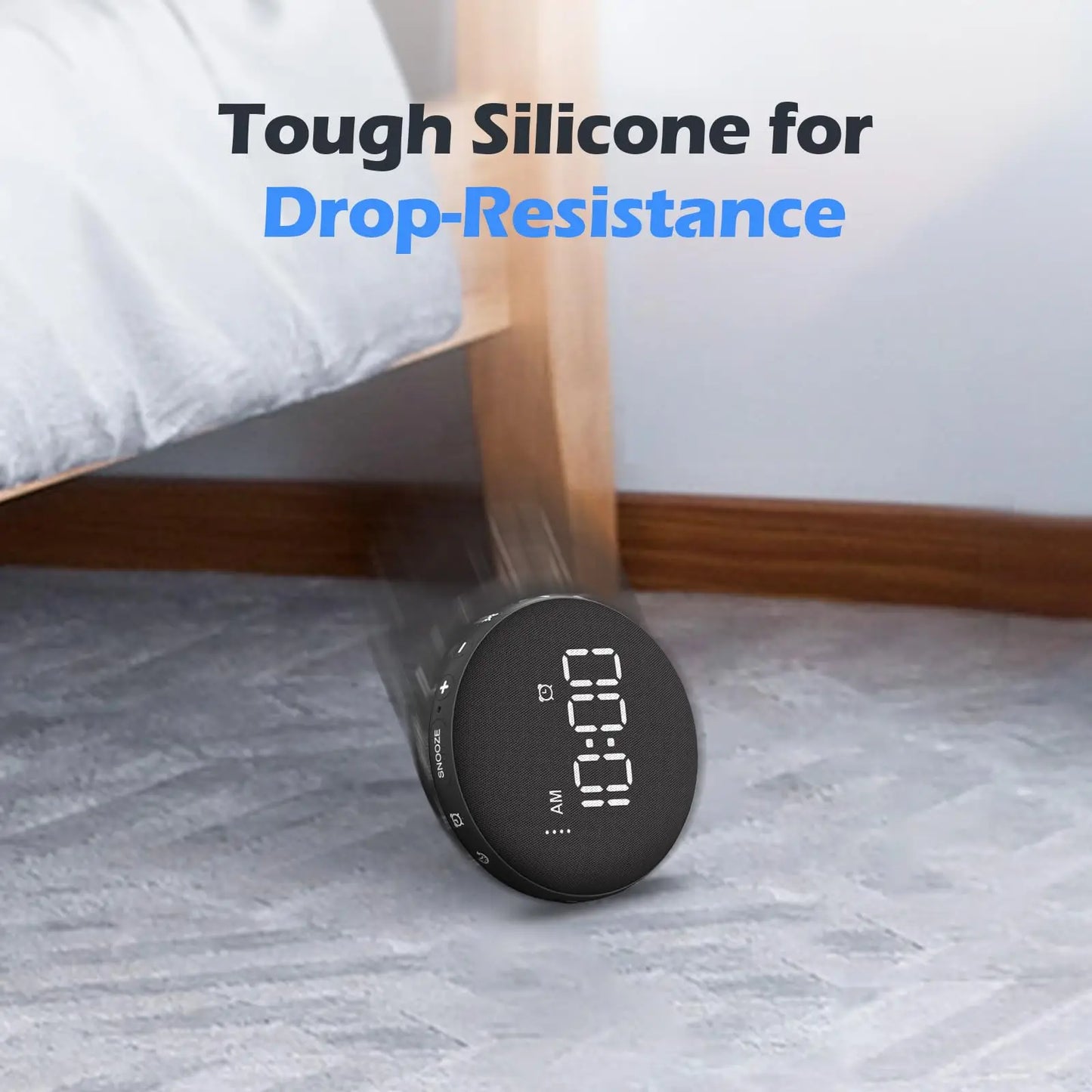 Loud Vibrating Alarm Clock for Heavy Sleepers | Wireless Charging