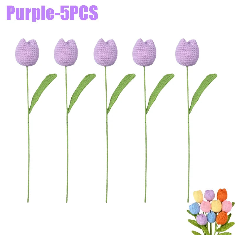 Handmade Knitting Flowers | Versatile Crochet Decor for Every Occasion