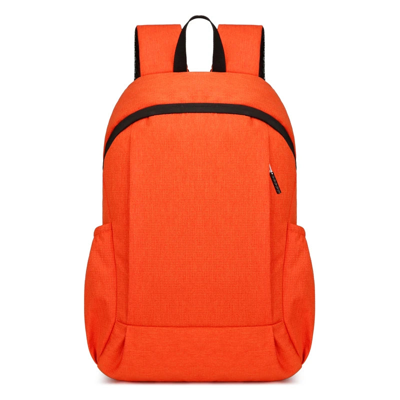 Lightweight Solid-Color Backpacks for Outdoor & School Use