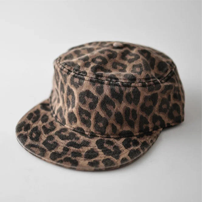 Retro Embroidered Duckbill Caps | Casual Leopard Print Baseball Hat
