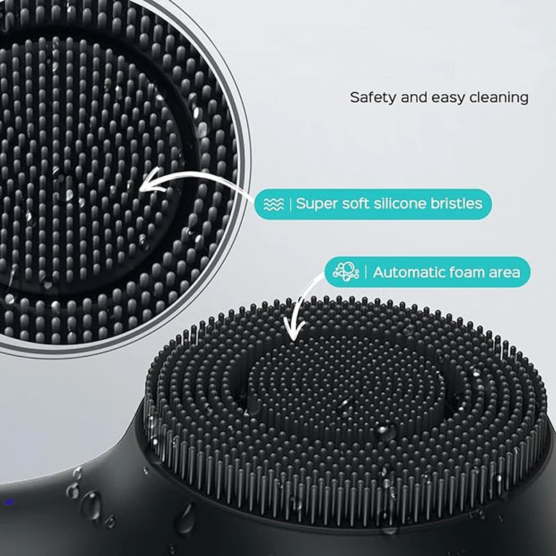 Dual Rotation Facial Cleansing Brush | Vibration Massage & USB Charge