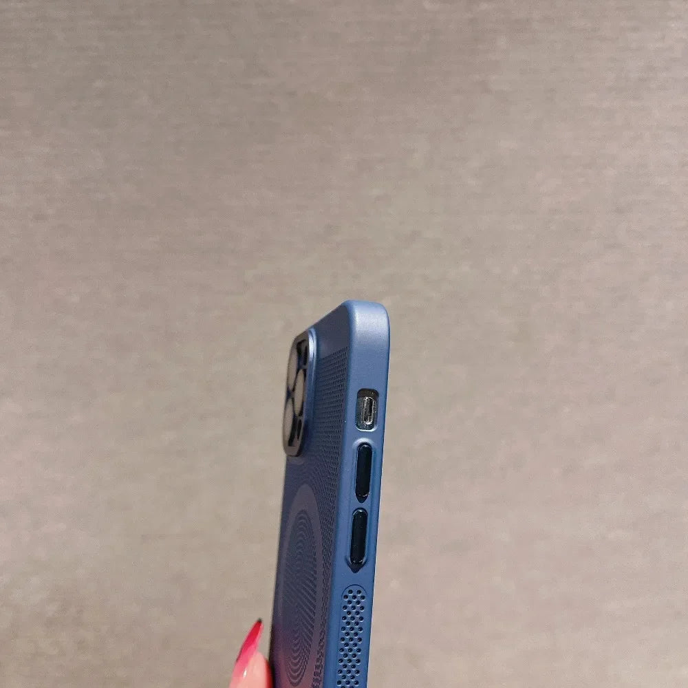 Funda de lujo mate para teléfono con disipación de calor | Protectora y elegante