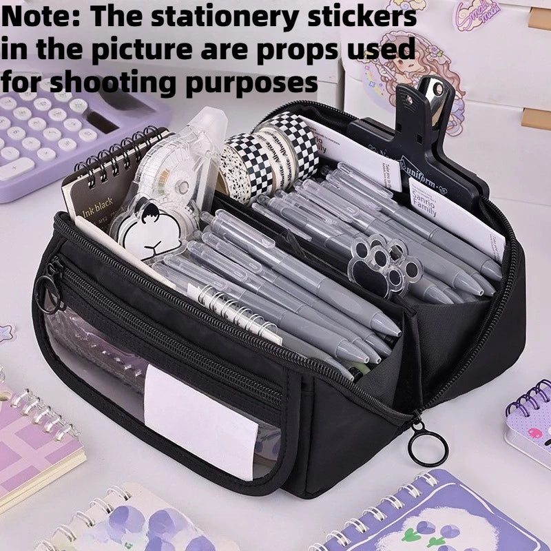 Large Capacity Student Pencil Case | Multi-Functional Storage Bag