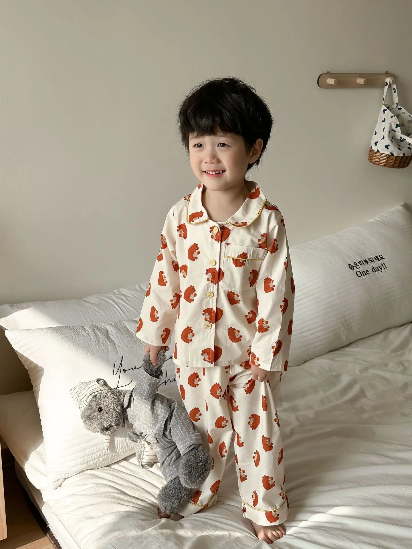 Spring Children's Cartoon Homewear Outfits | Cute Pajamas Set