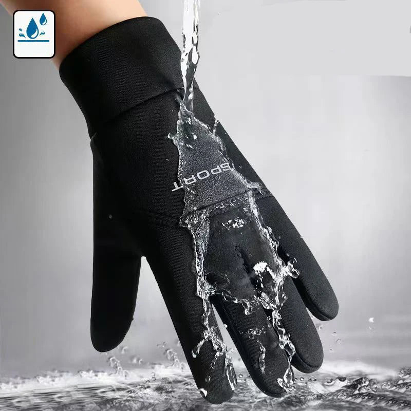 Warm Fleece Ski Gloves | Anti-Slip Thermal Gloves for Winter