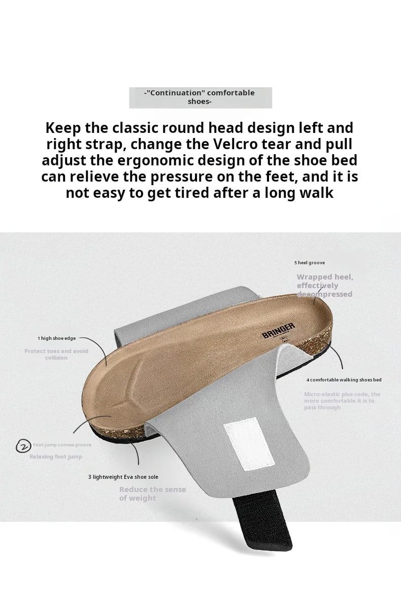 Men's Color-Block Slide-On Sandals | Comfortable Summer Mules