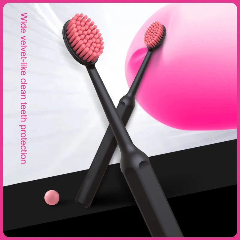 2 Pcs Whole Mouth Clean Toothbrush Ultra-Fine Soft Hard Bristle Toothbrush For Adults Excellent Cleaning Effect Whitening Teeth