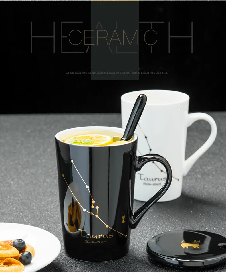 Creative 12 Constellations Ceramic Mugs | Unique Drinkware Gift