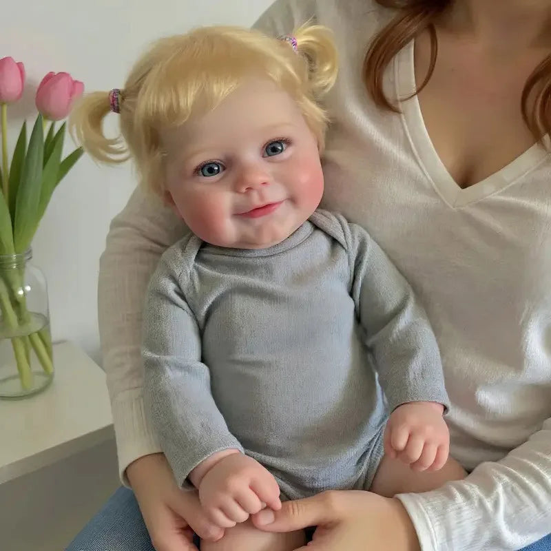 20-Inch Reborn Baby Girl Doll with Rooted Hair | Waterproof Bath Toy