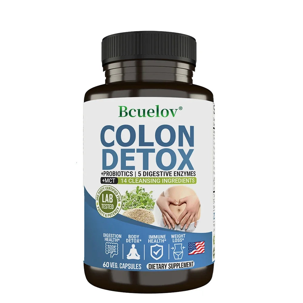 Natural Colon Cleanser Detox Supplement | Probiotic Digestive Support