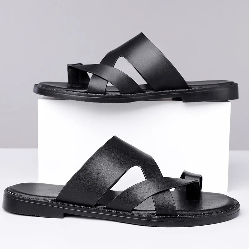 Men's Flat Summer Slippers | Comfortable & Lightweight Beach Sandals
