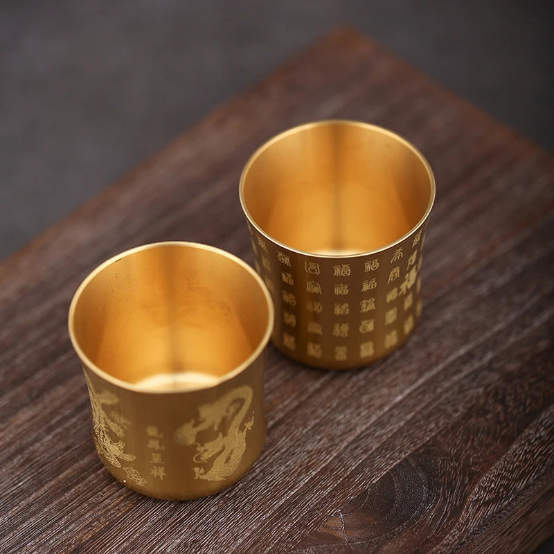 Antique Brass Tea Cup | Elegant Homeware for Tea and Coffee