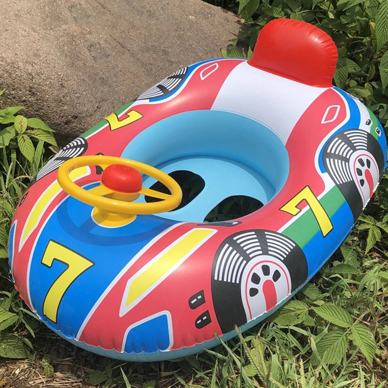 Baby Steering Wheel Inflatable Pool Float | Fun Bathtub Toy