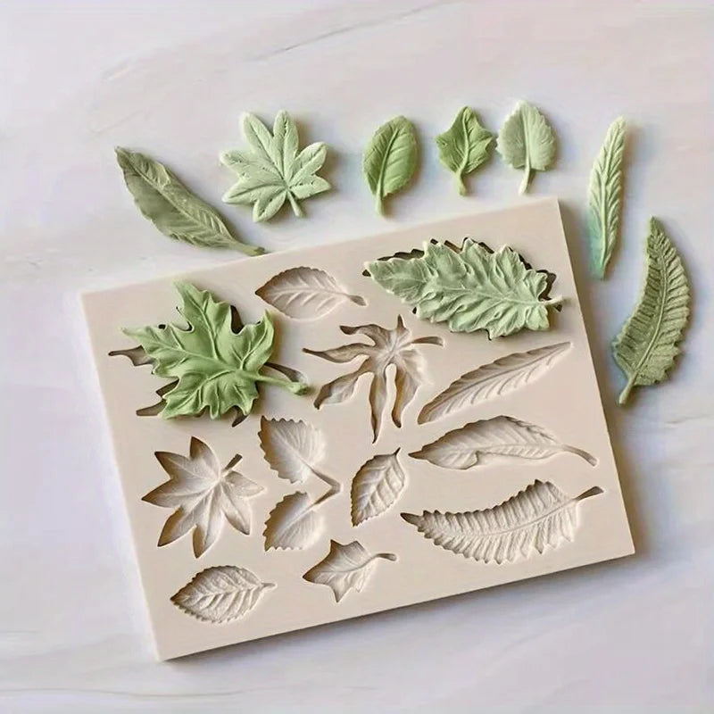 3D Silicone Leaves Mold | Perfect for DIY Crafting & Decorating