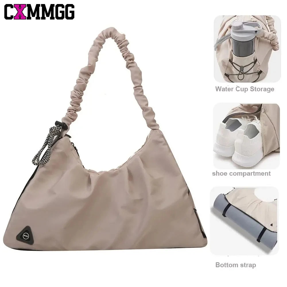 Versatile Yoga Duffel Bag | Gym Bag with Shoe Compartment & Wet Pocket
