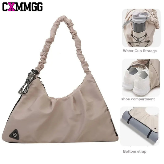 Versatile Yoga Duffel Bag | Gym Bag with Shoe Compartment & Wet Pocket