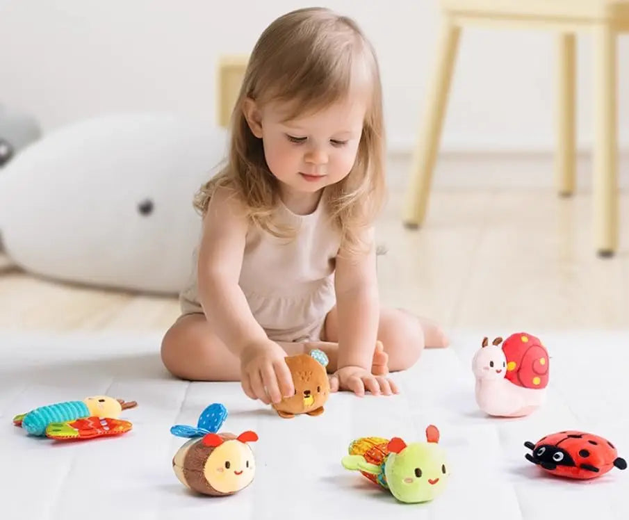 Plush Baby Beehive Toy with Stuffed Farm Animals | Sensory Fun