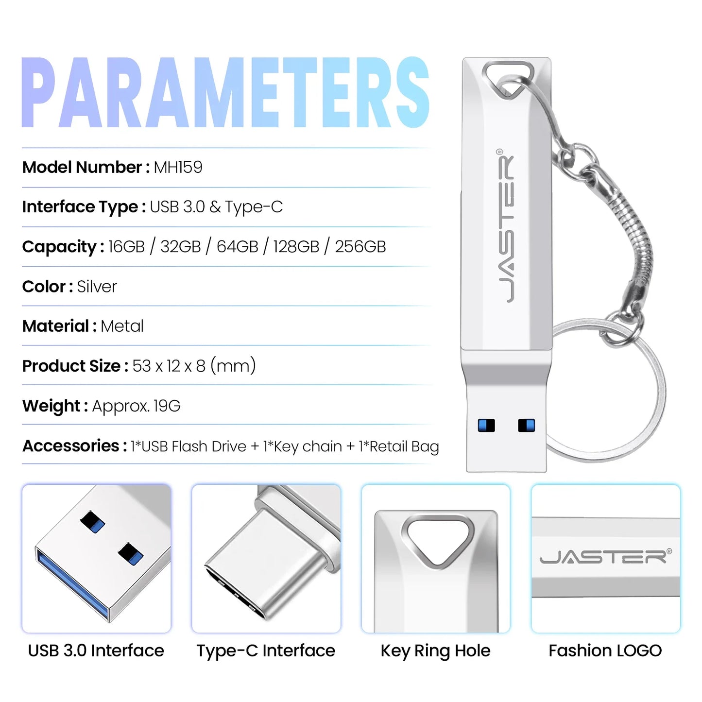 USB-C OTG Dual Pendrive | High-Speed Metal Flash Drive Options