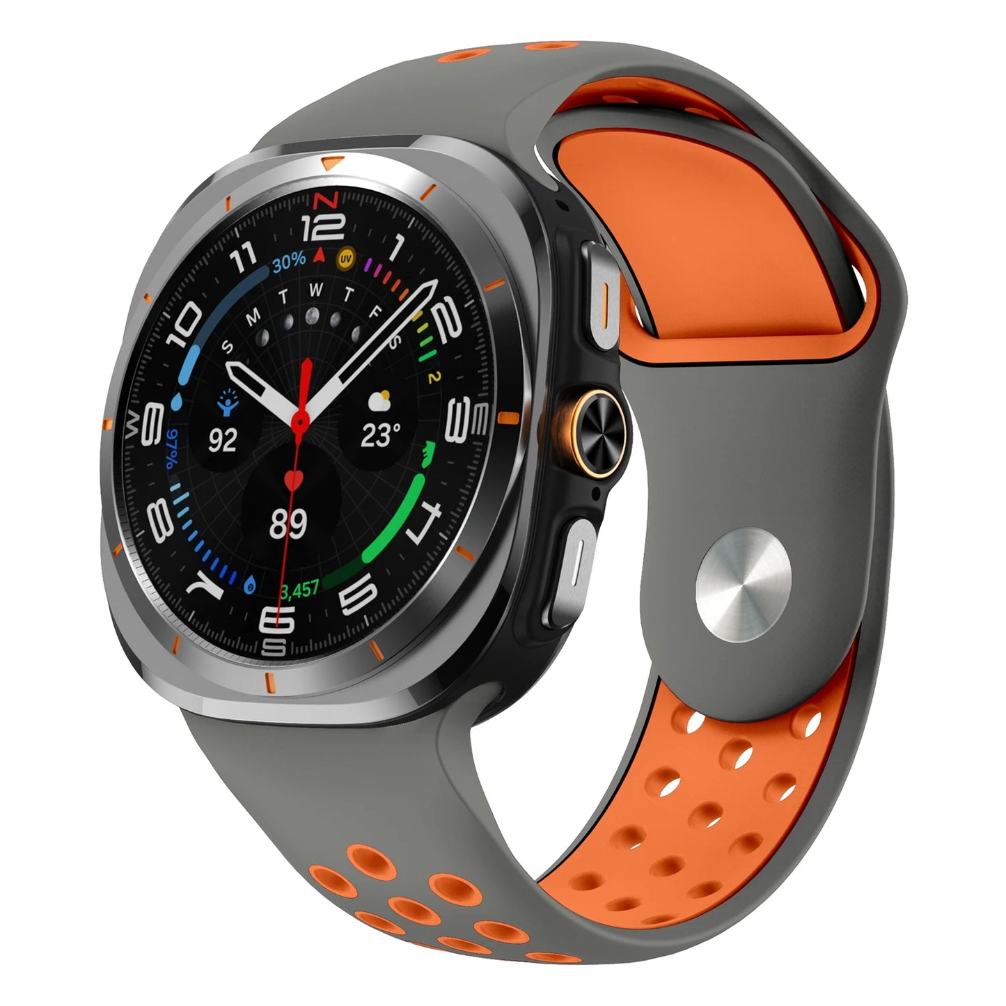 Two-Tone Silicone Watch Strap | Stylish Replacement Band